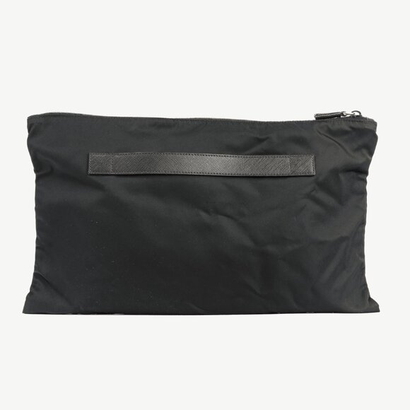 Prada Nero Tessuto Nylon Logo Clutch - Picture 4 of 9
